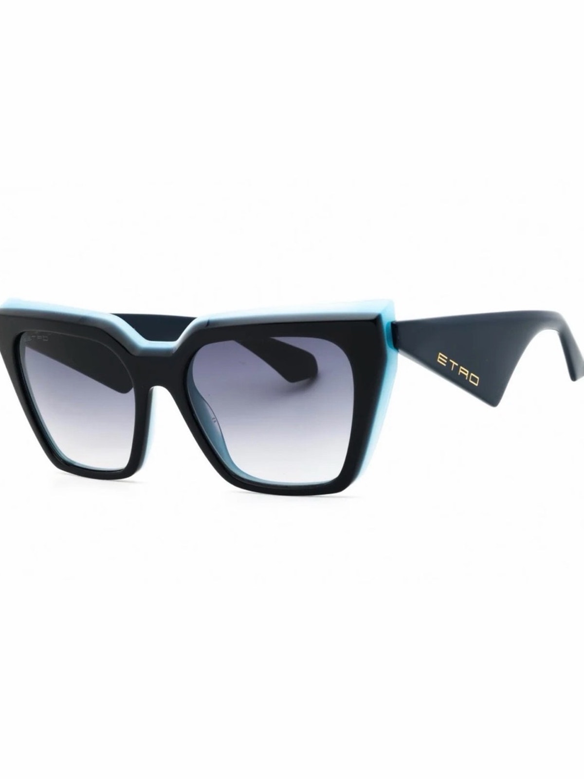 New!!! Etro Etro0096/G/S 0zx99o Blue And Light Blue Cat-Eye Sunglasses Authentic
